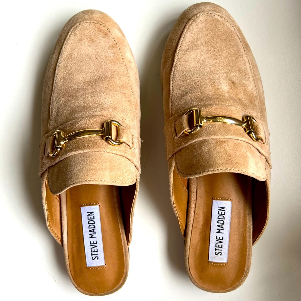 Steve Madden Camel Suede Flats